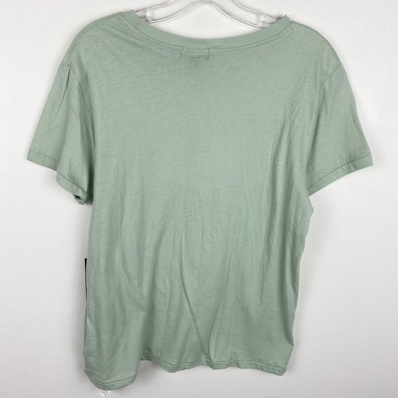 NWT Wildfox Sage Green Tiger Face Graphic Tee M - Picture 3 of 6